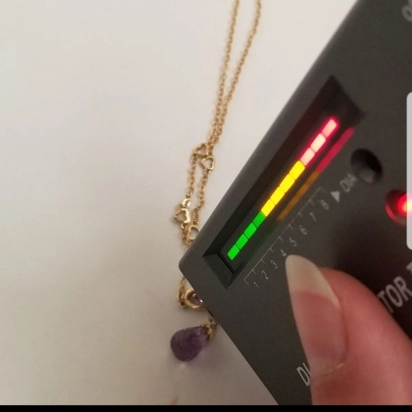 14k Yellow Gold Amethyst Diamond Necklace Teardrop Briolette - Picture 8 of 10